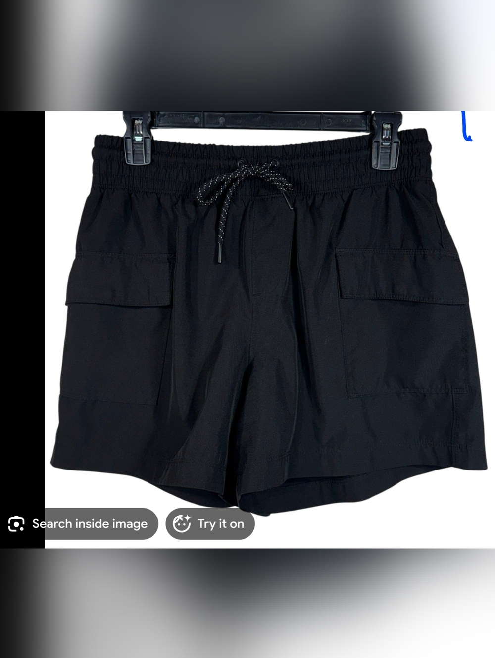 Womens Old NAVY Black Drawstring Athletic Shorts